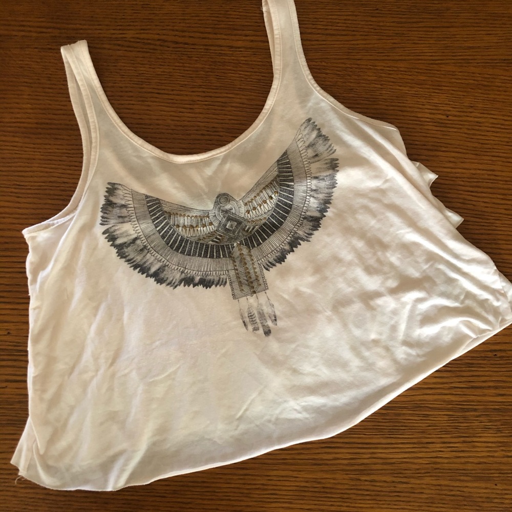 Studded Crop Tank w/ Ruffle Backside (S)